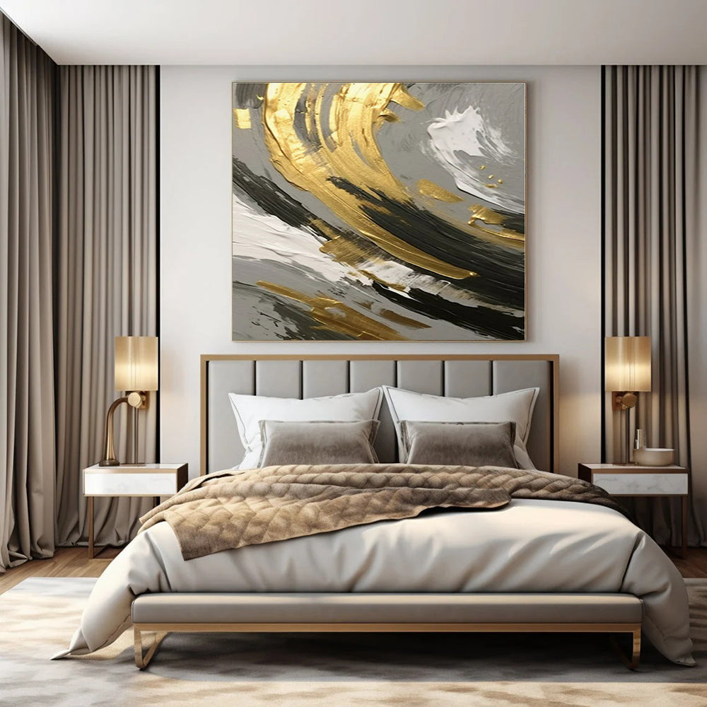 Ethereal Fairyland Hand-Painted Abstract Mural for Magical Bedrooms