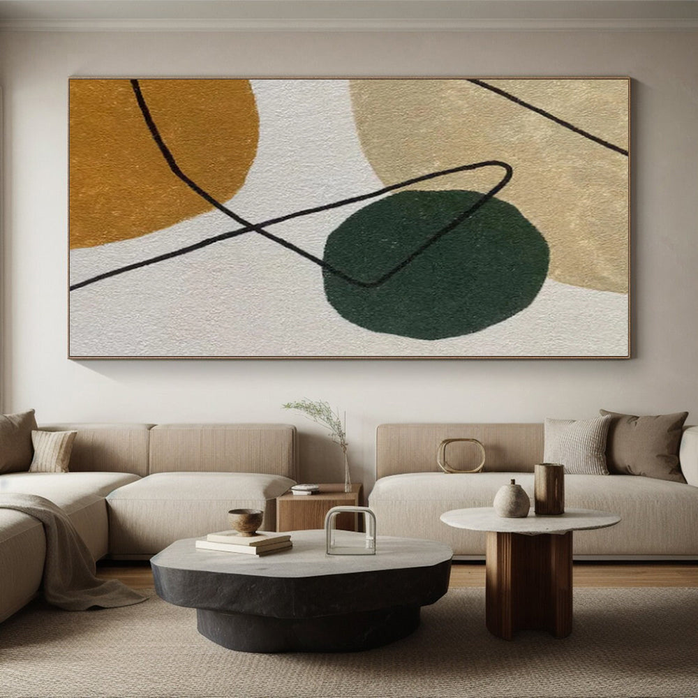 Colossal Custom Abstract Wall Art for Home Craft Room Feature Wall