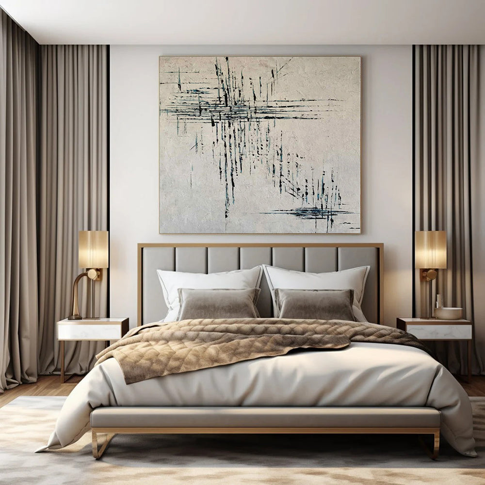 Hand-Painted Personalized Abstract Mural for Office Shipping and Receiving Areas