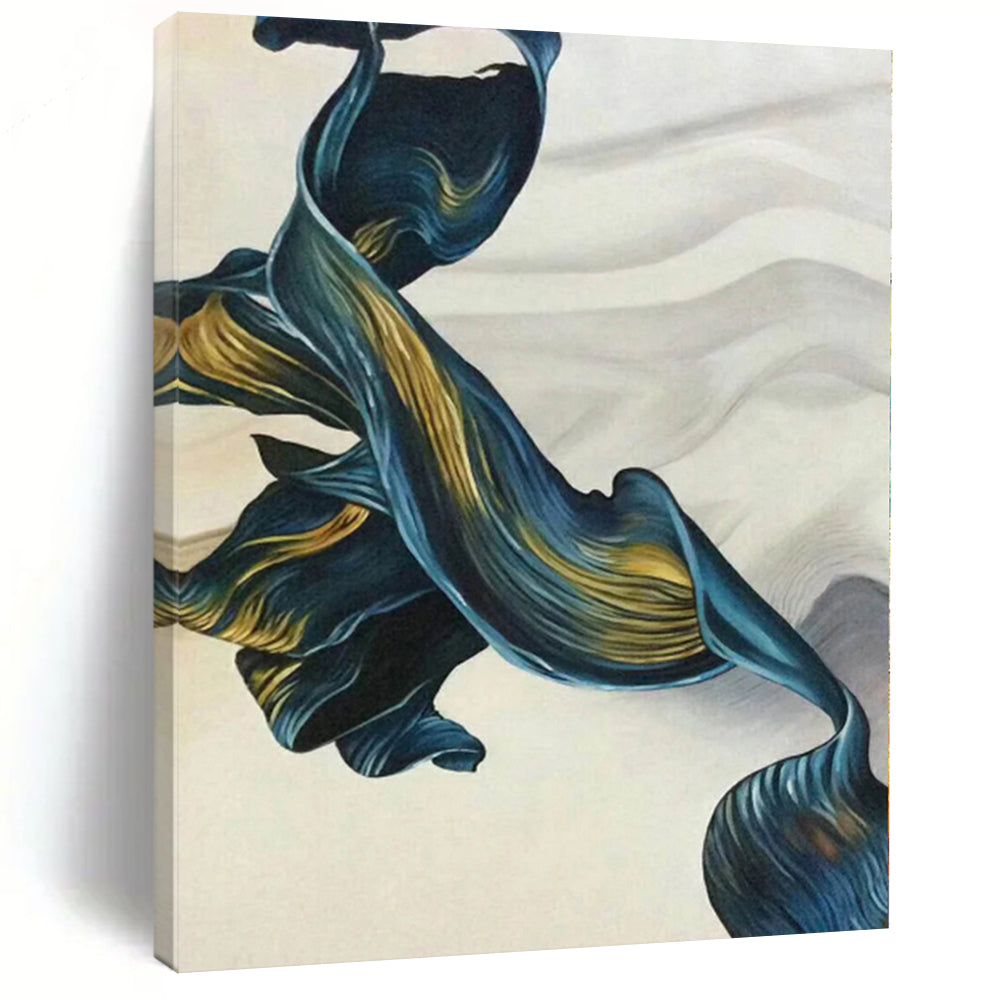 Grand Made-to-Order Abstract Art for Home Indoor Pool and Spa Feature Walls