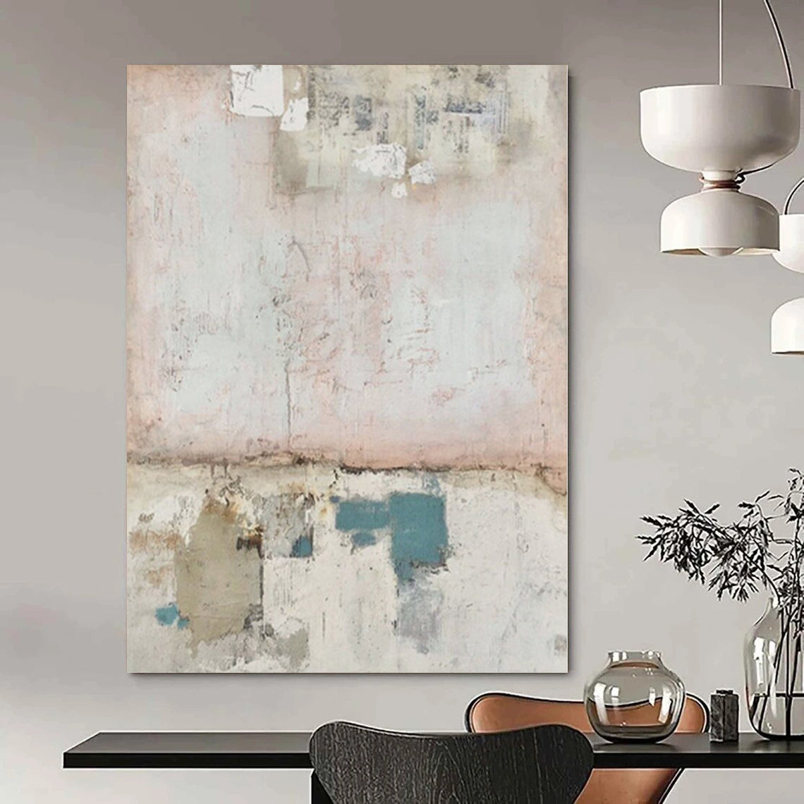 Grand Made-to-Order Abstract Canvas for Music Venue Foyers
