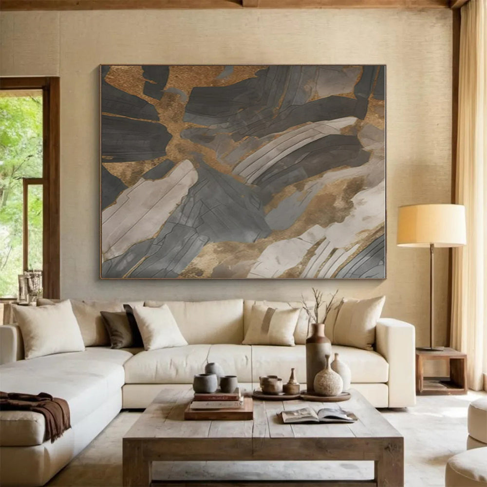 Vast Modern Abstract Canvas for Event Venue Themed Decor