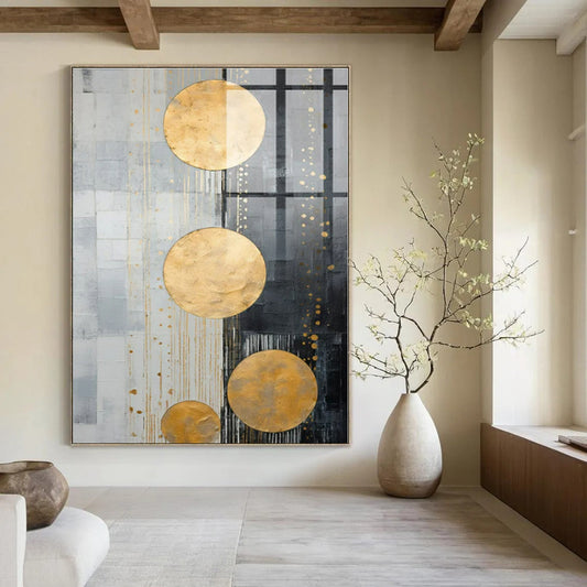 Starry Night Reimagined Hand-Painted Abstract Art for Teen Bedrooms