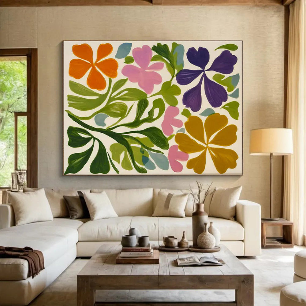 Large Modern Abstract Artwork for Library Reading Zones