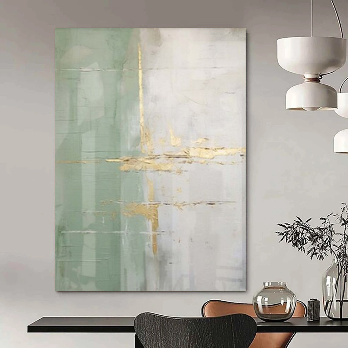 Extra-Vast Hand-Painted Modern Abstract Artwork for Family Home Conservatories