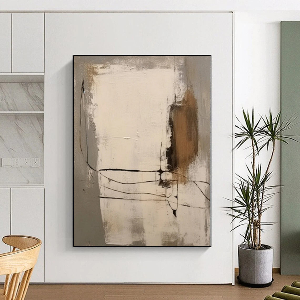 Colossal Tailored Hand-Painted Abstract Wall Art for Home Craft Room Creation Wall