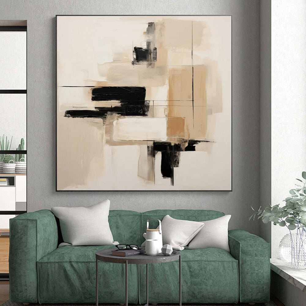 Staggering Custom Hand-Painted Abstract Painting for Home Bar Social Wall
