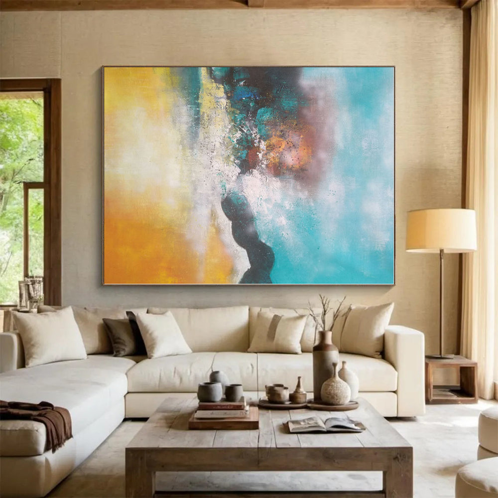 Gigantic Custom Abstract Wall Art for Home Theater Screen Surround Wall