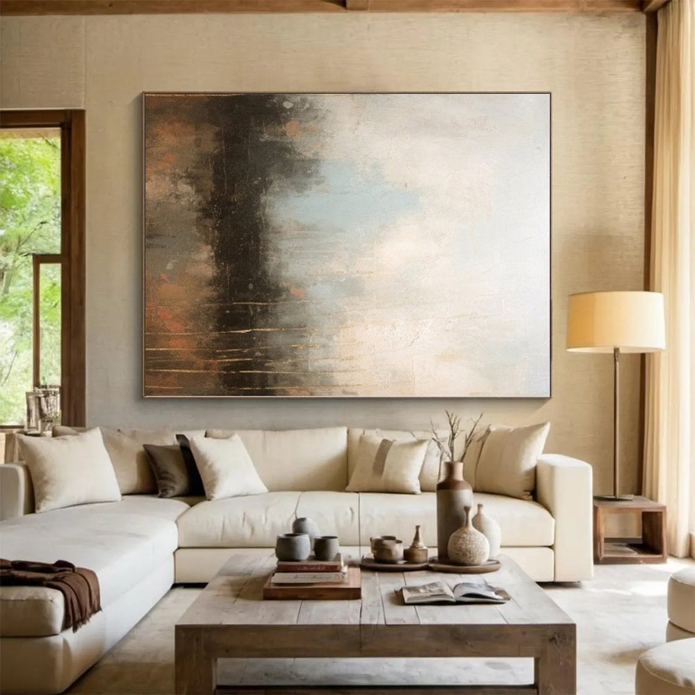 Staggering Made-to-Order Abstract Painting for Home Wine Cellar Tasting Area Wall