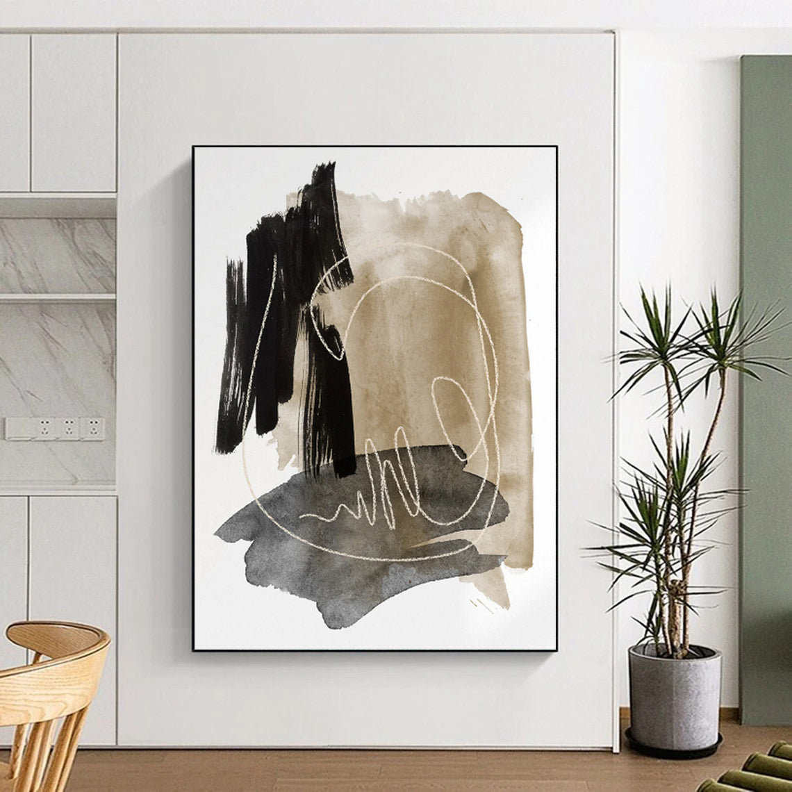 Grand Made-to-Order Abstract Wall Art for Entryway Window Sill Walls