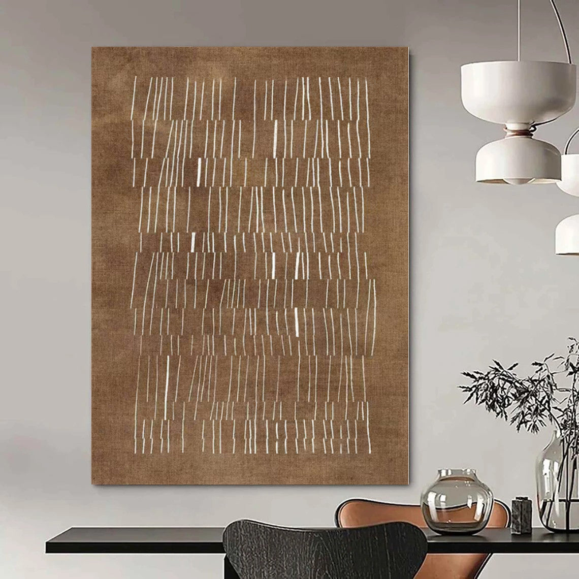 Super-Sized Hand-Painted Modern Abstract Wall Decor for Family Home Teen Hangouts