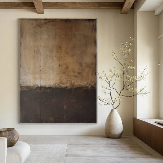 Hand-Painted Bespoke Abstract Canvas for Bedroom and Hotel Suite