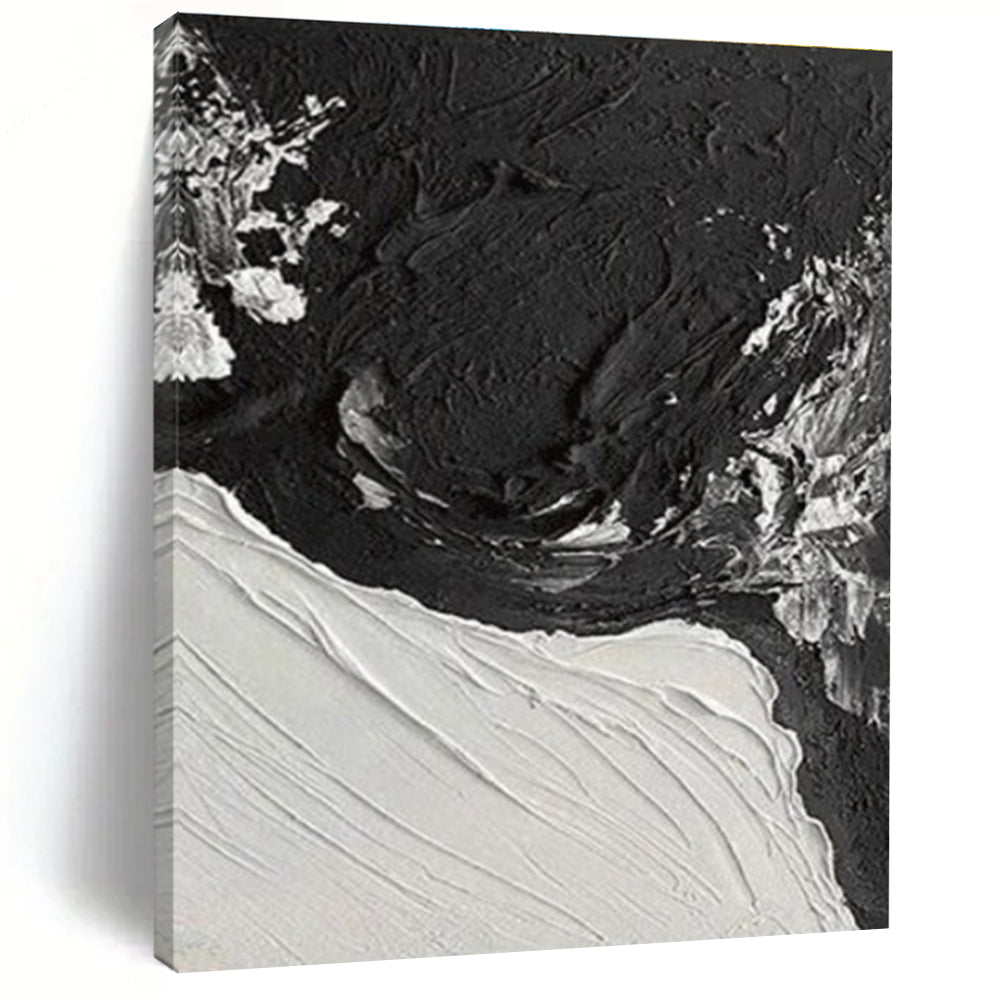 Large-Scale Modern Abstract Canvas for Contemporary Walk-in Closet Display Wall