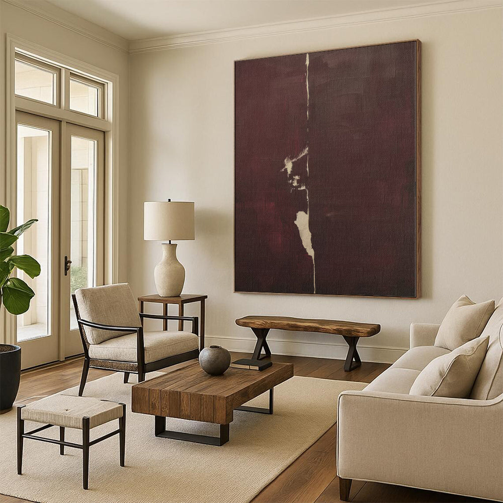 Monumental Custom Abstract Art for Guest Room Feature Walls
