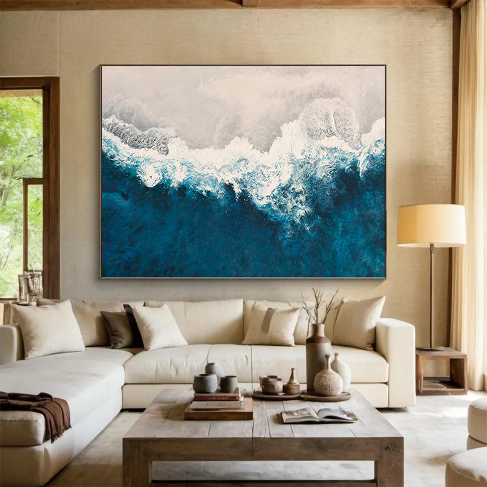 Extra-Large Made-to-Order Abstract Painting for Home Music Studio Wall