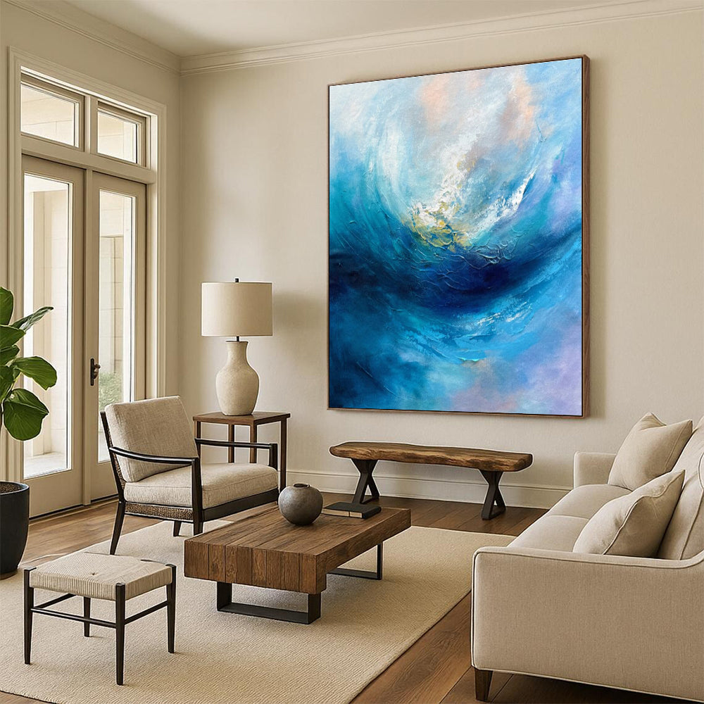Oversized Abstract Wall Art for Home Music Studio Creative Backdrop LargeART0683
