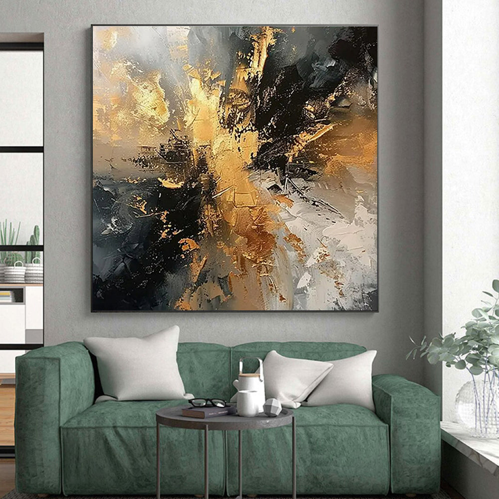 Large-Scale Modern Abstract Wall Decor for Senior Living Facility Common Areas