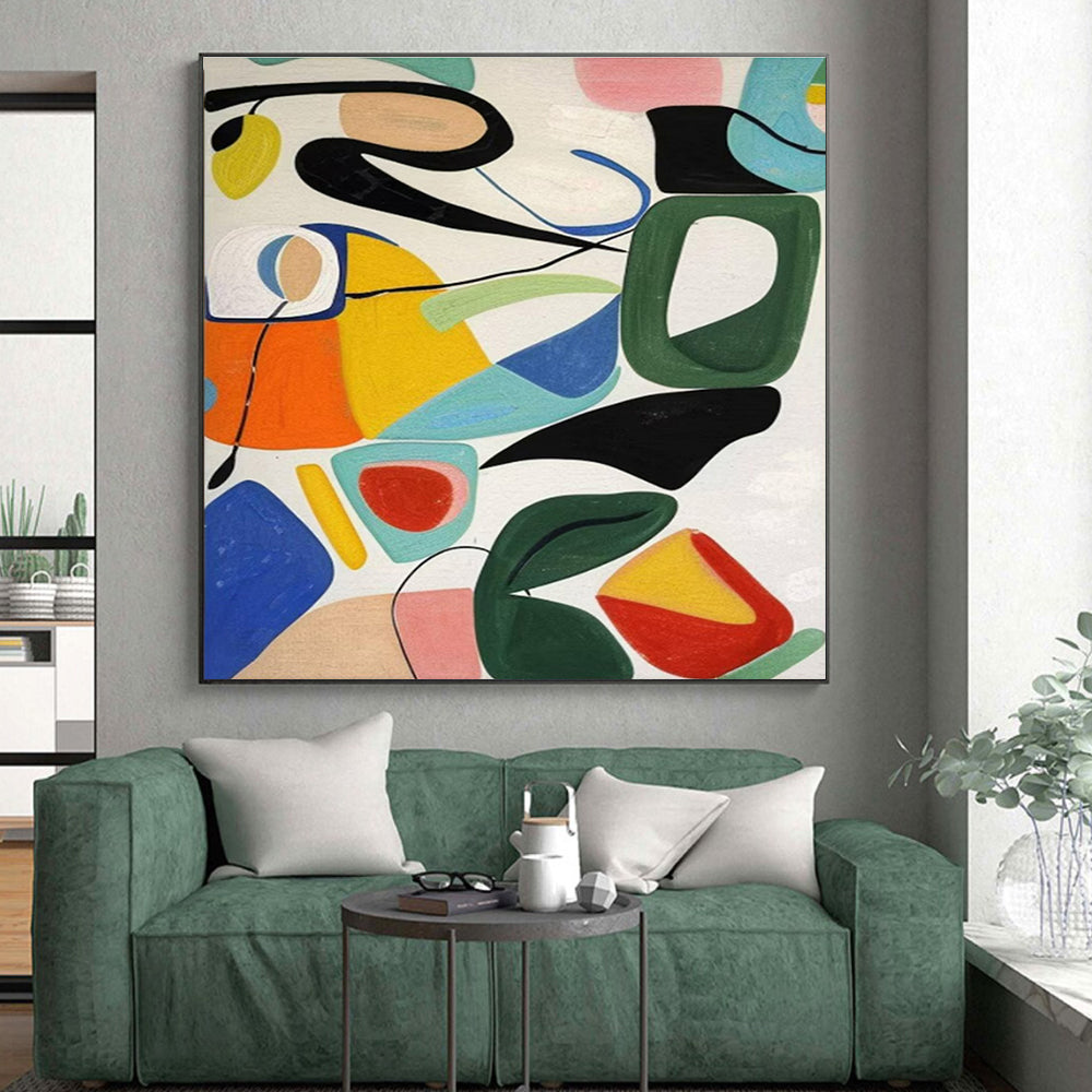 Gigantic Hand-Crafted Abstract Canvas for Impactful Wall Art LargeART0635