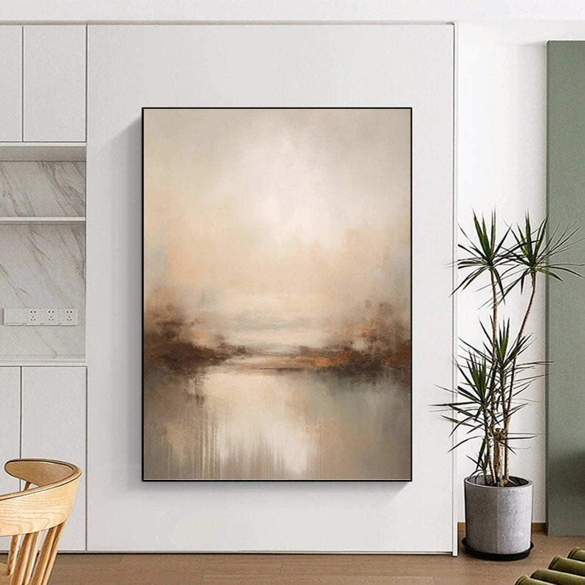 Unforgettable Colossal Hand - Painted Textured Abstract Painting for Exhibition Hall & Museum DKH1252