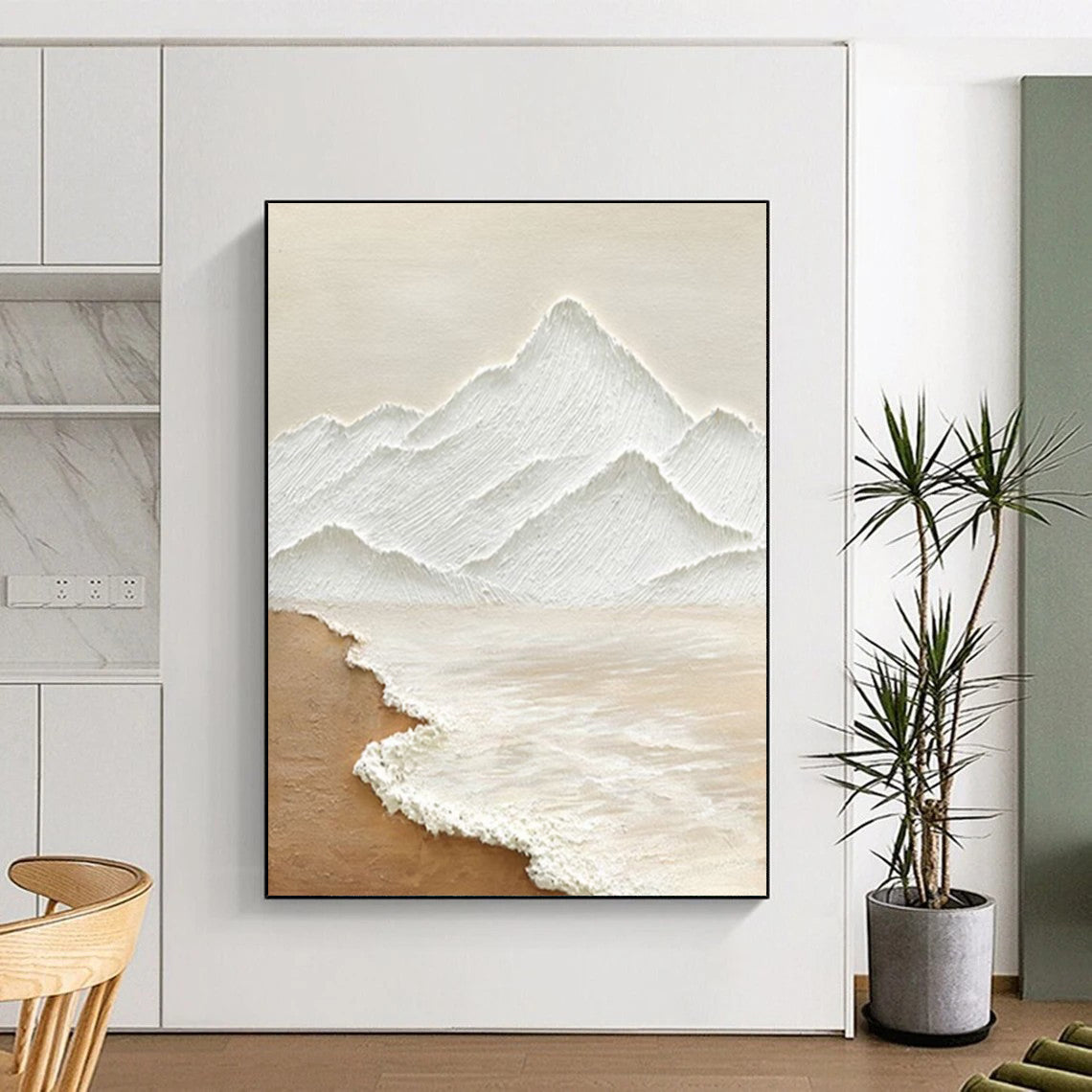 Hand-Painted Large-Scale Abstract Art: Textures for Bar & Hotel DTP273