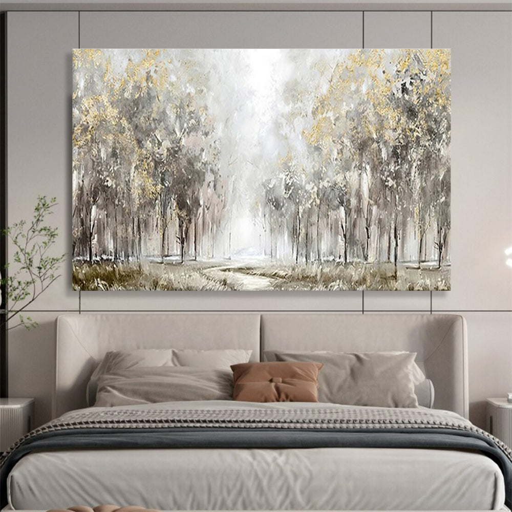 Monumental Textured Hand - Painted Abstract Art for Statement Spaces DKH737