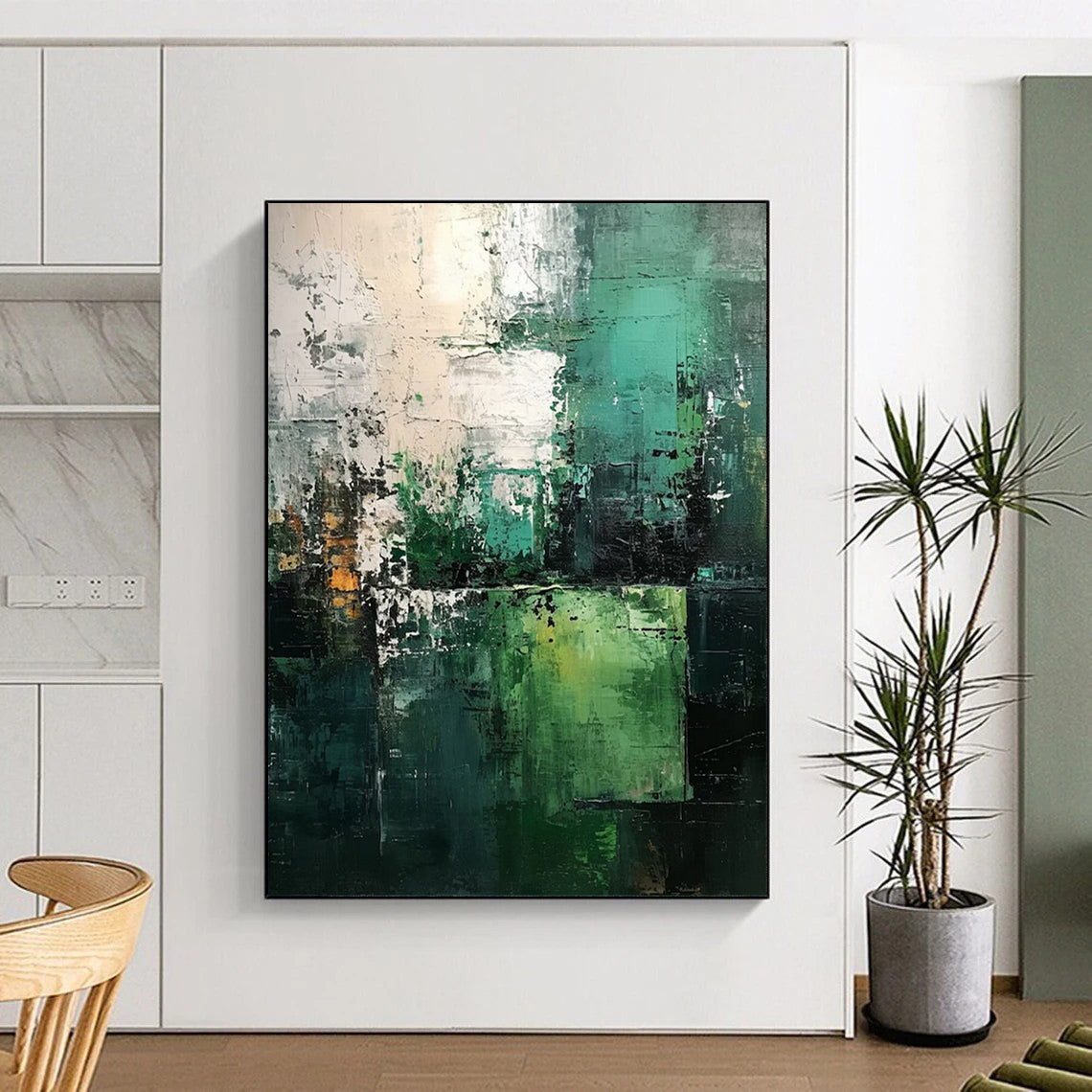 Colossal Hand - Painted Custom Abstract Gem for Living Room and Office DTP005
