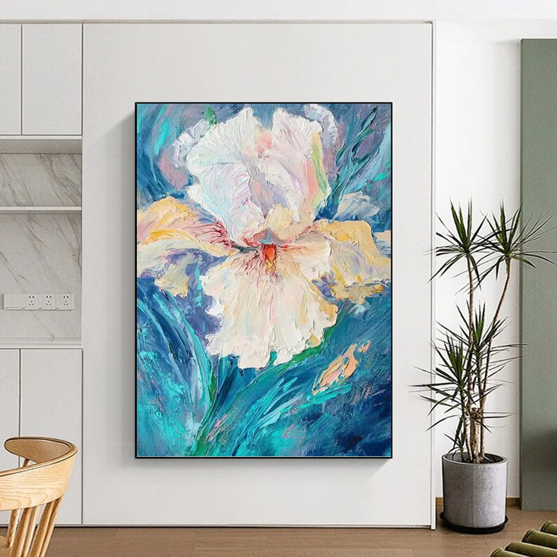 Mysterious Textured Abstract Painting for Office & Dining Room DKH0942