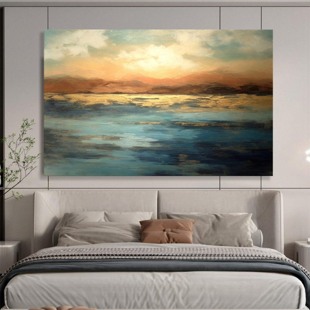Sunset Over Golden Waters - Romantic Dining Room Glow DLZ055
