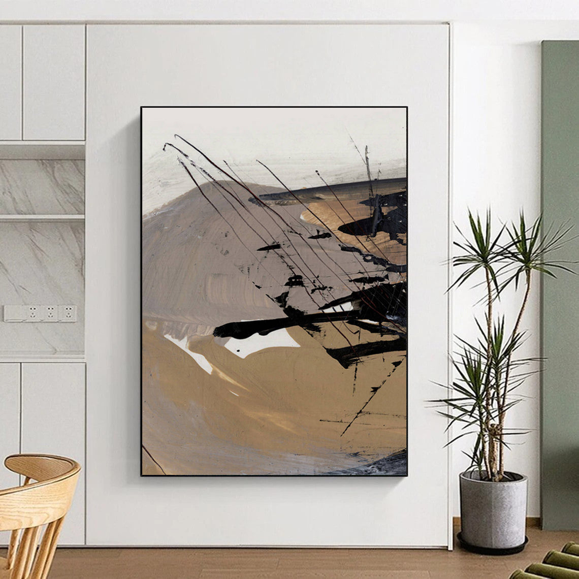 Custom Handmade Abstract Art: Big Sizes, Textured Styles for Any Decor DTP201
