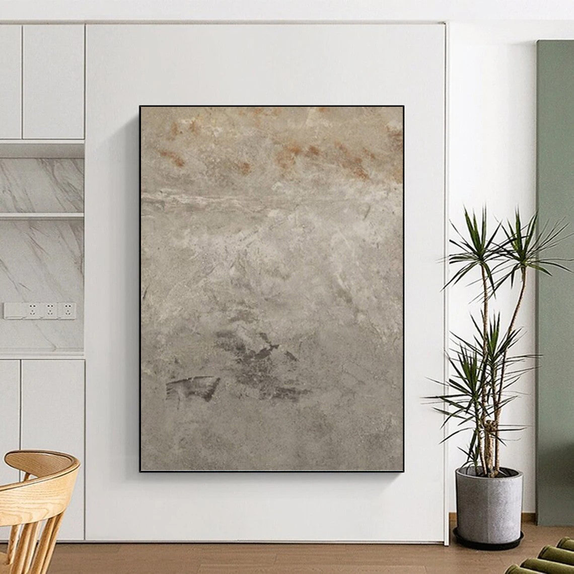 Intricately Textured Abstract Artwork for Dining Room & Hotel Suite DKH0960