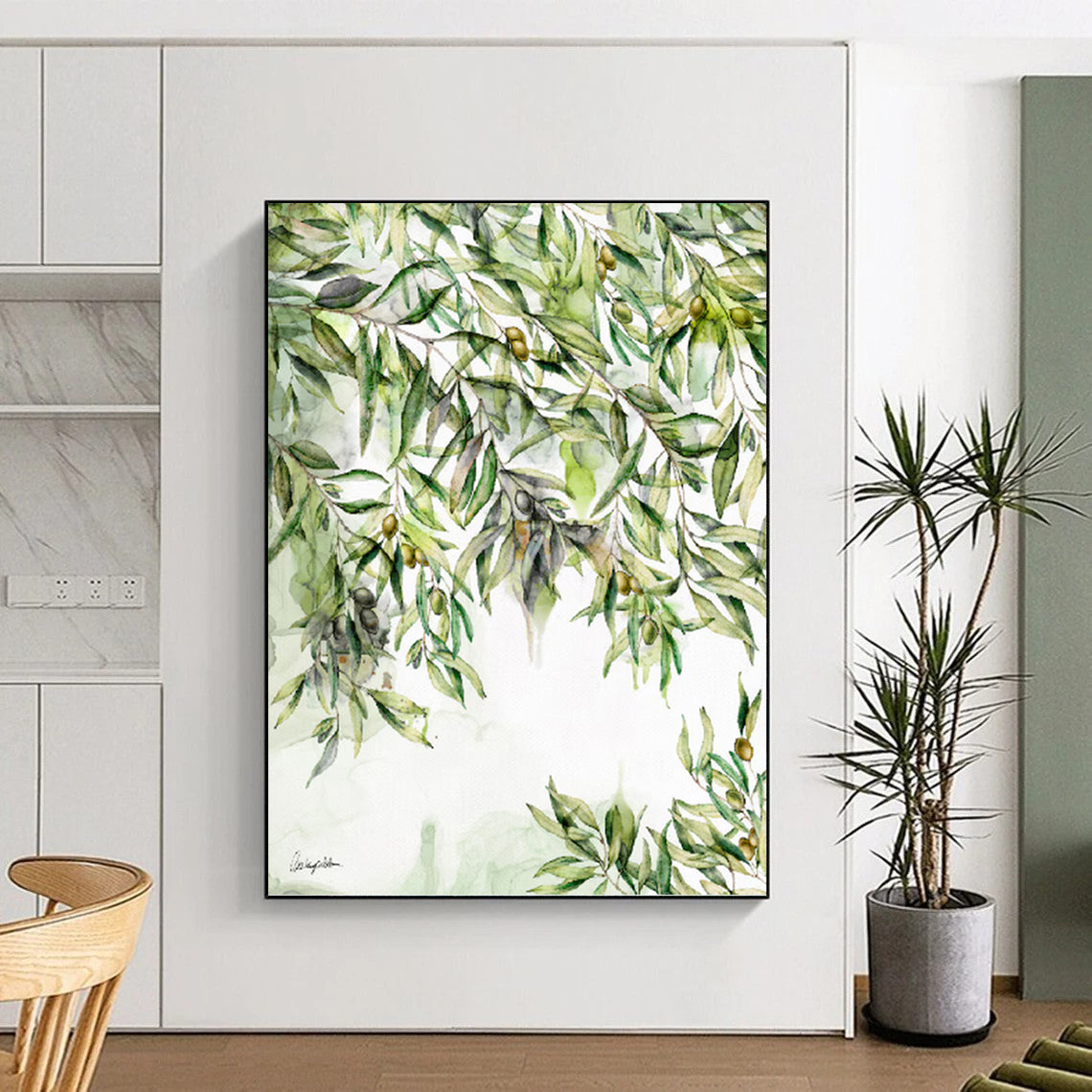 Exquisite Hand - Crafted Textured Canvas Abstract for Dining Room & Hotel Lobby DKH1083
