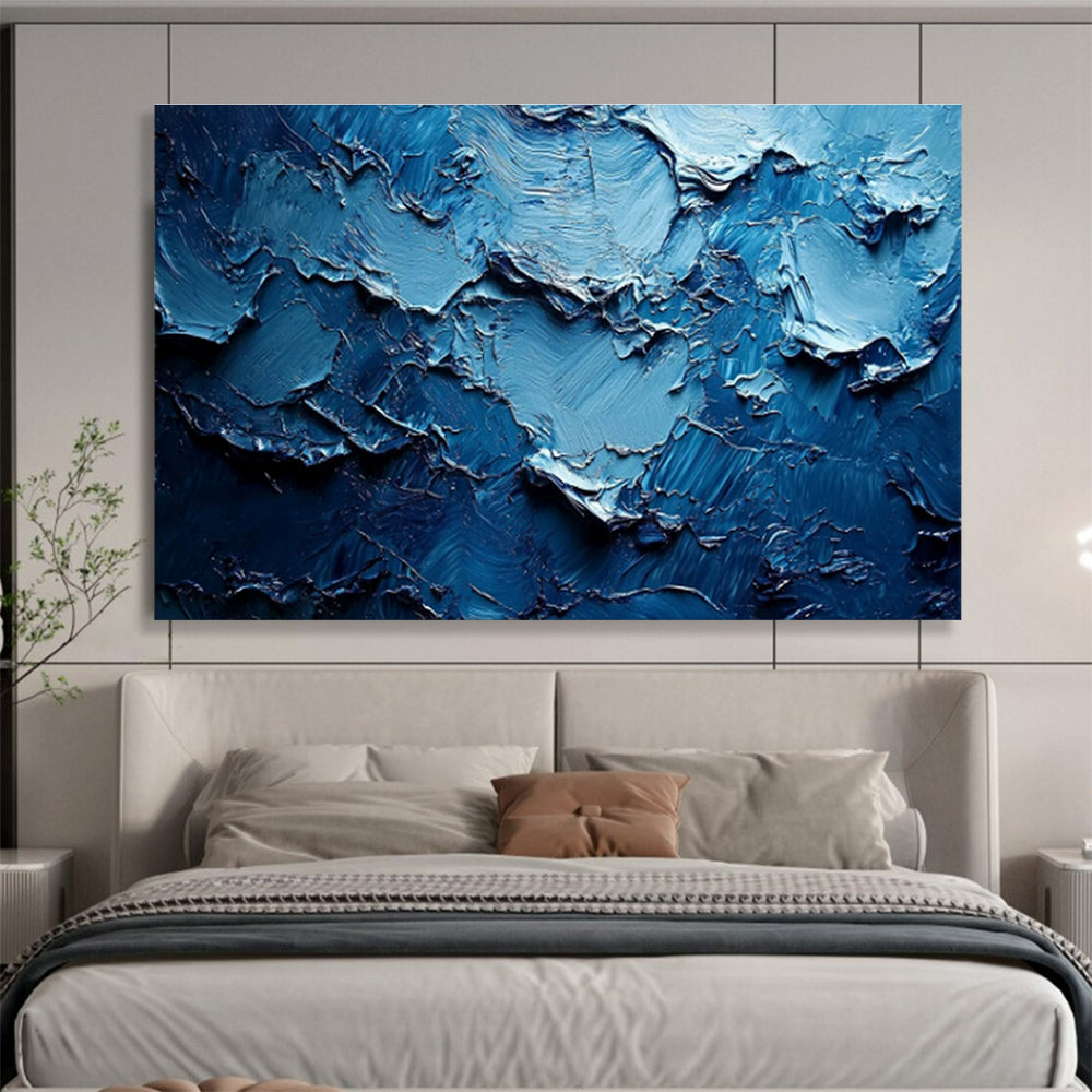 Grand Textured Hand - Painted Abstract Artwork for Prestigious Interiors DKH758