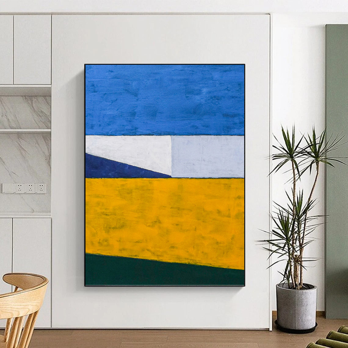 Artisan - Crafted Textured Canvas Abstract for Dining Room & Bedroom DKH1096