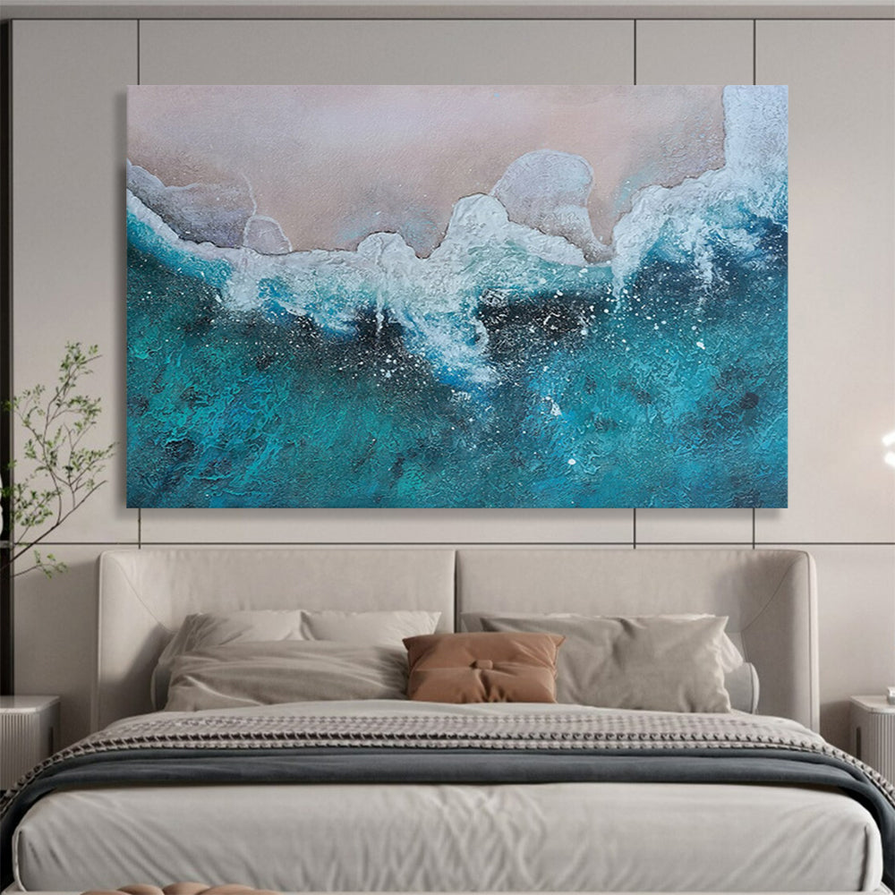 Textured Ocean Wave - Relaxing Bathroom Oasis DLZ040