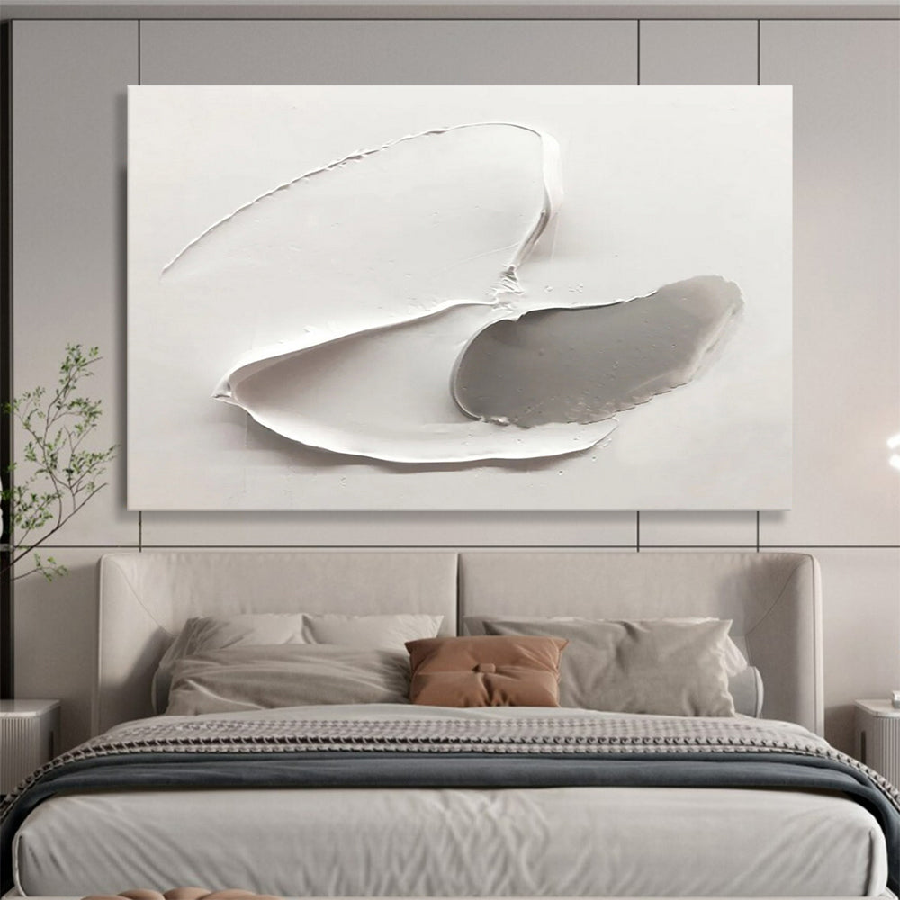 Trendy Large Abstract Wall Art with Edgy Textured Elements for Office & Bar DKH912