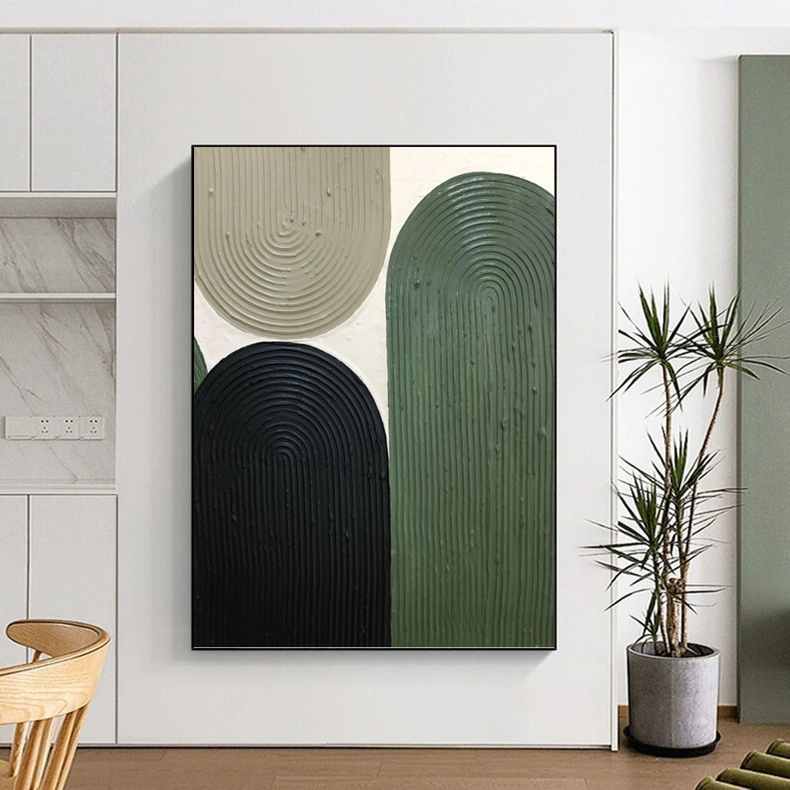 Professionally Created Hand - Painted Textured Canvas Abstract for Office & Bedroom DKH1167