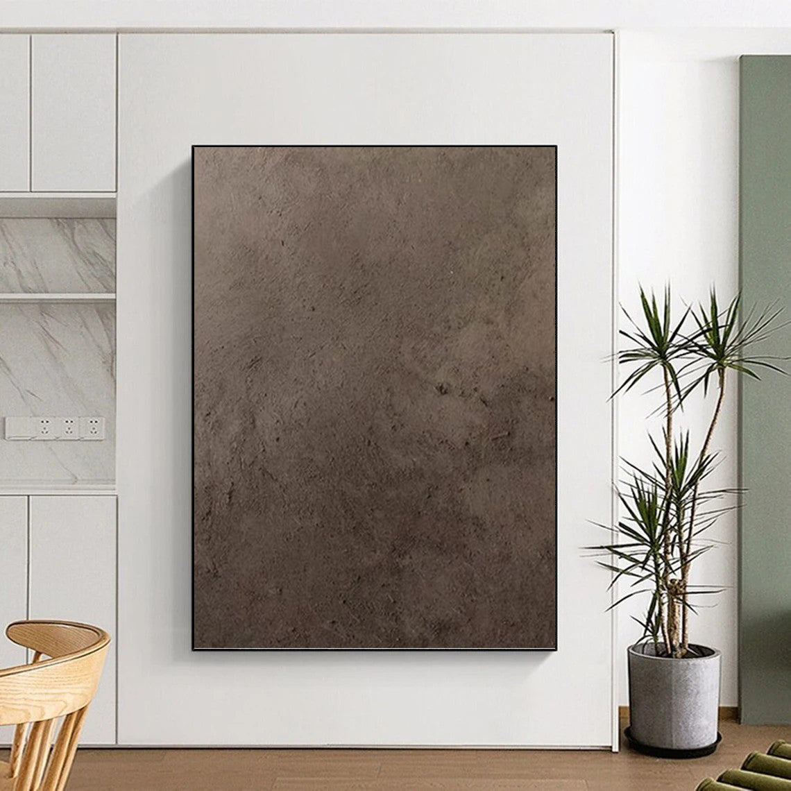 Stunning Hand - Rendered Textured Canvas Painting for Bedroom & Dining Room DKH1116