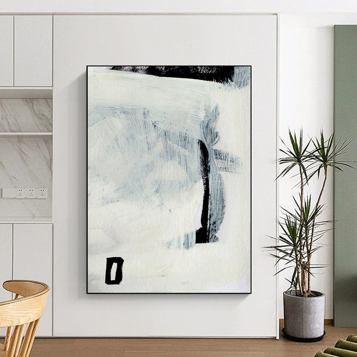 Large Custom Abstract Art: Hand-Painted Textures for a Distinctive Look DTP204