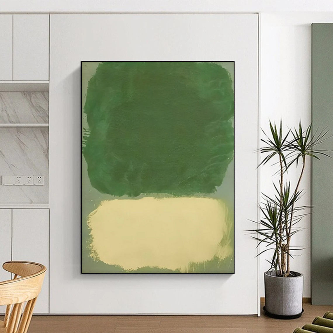 Large Vertical Custom Abstract Hand - Painted Gem for Bar and Hallway DKH1643