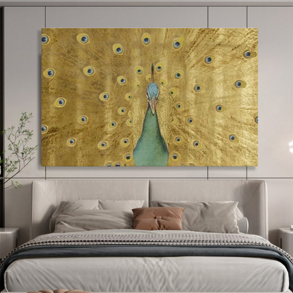 Grandiose Textured Hand - Painted Abstract Mural for Immersive Ambiance DKH740