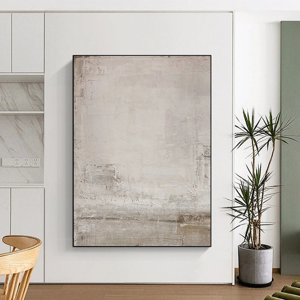 Colossal - Format Hand - Painted Textured Custom Abstract Canvas for Bedroom and Hallway DTP055
