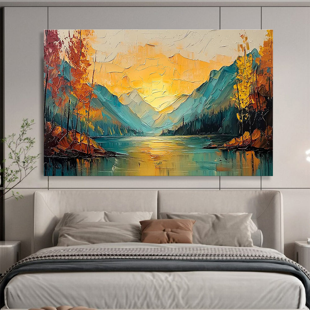 Harmonious Original Massive Textured Handmade Abstract Canvas for Interior Balance DKH861