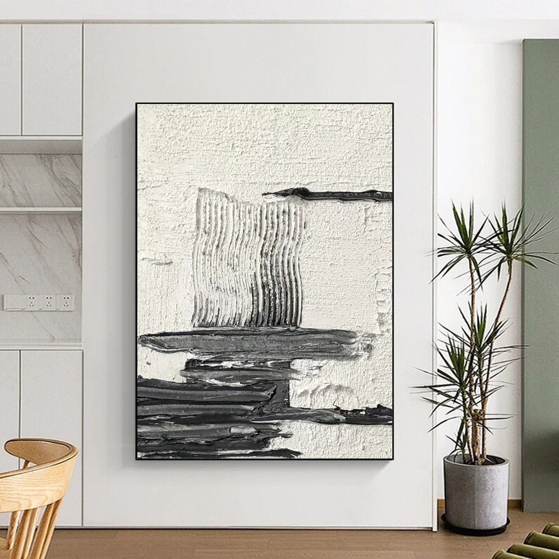 Large Custom Textured Abstract Paintings for Living Room & Office DTP388