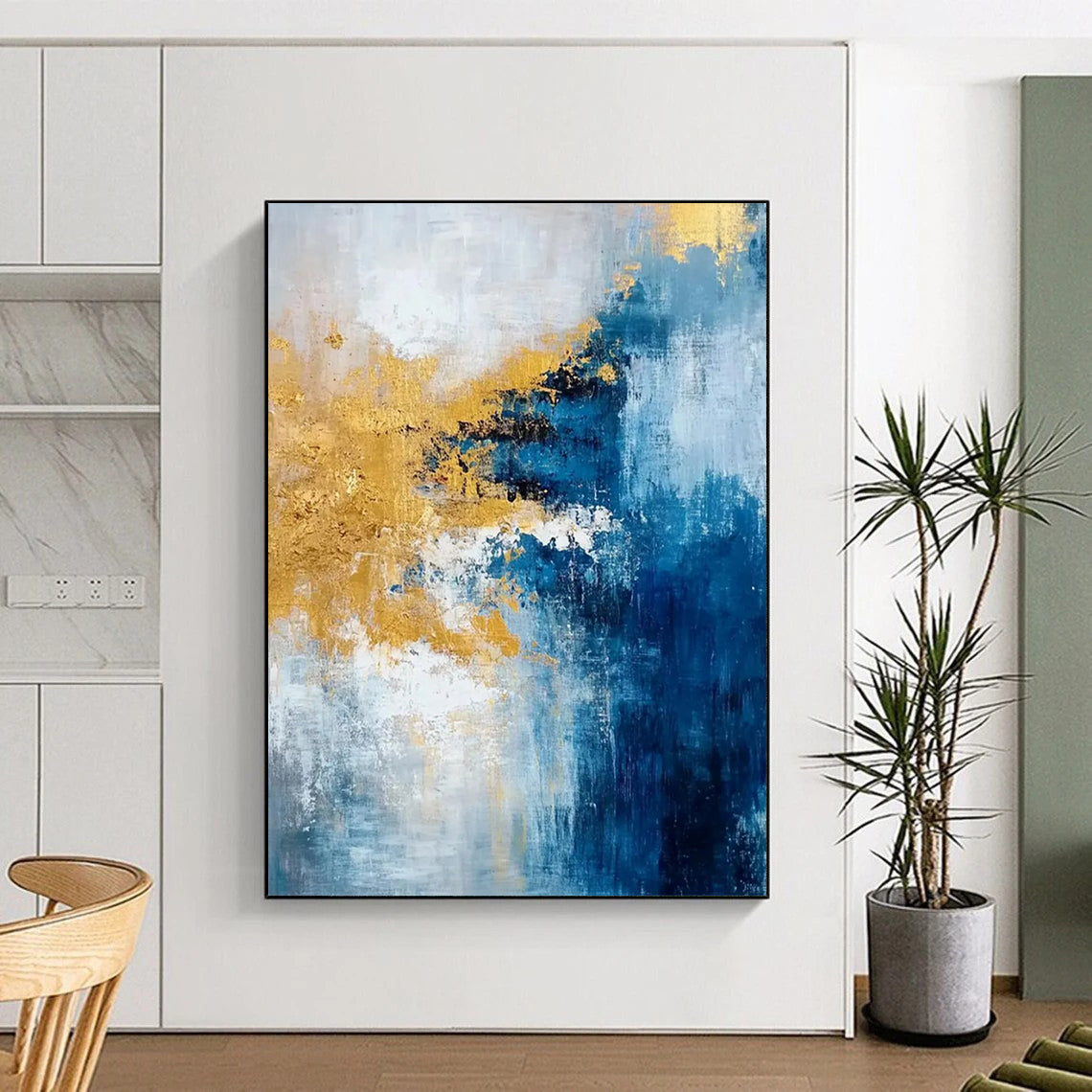 Colossal - Scale Hand - Painted Custom Abstract Work for Bar and Entryway DTP062