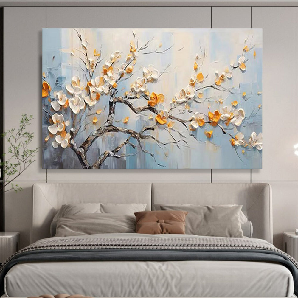 Textured Flowering Tree - Elegant Bedroom or Living Room Decor DLZ202