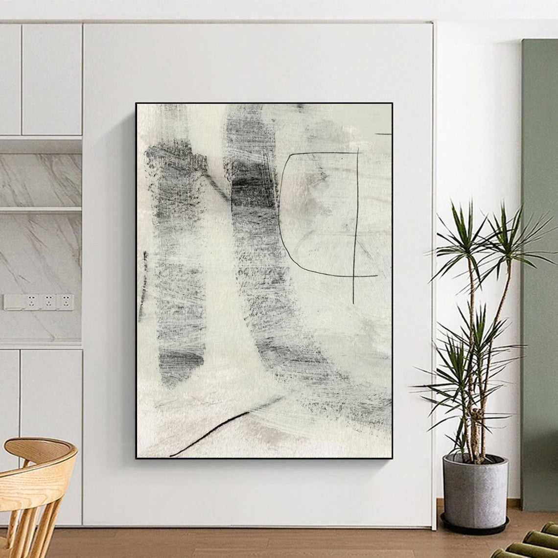 Hand-Painted Large-Scale Abstract Art: Textures that Inspire Creativity DTP213