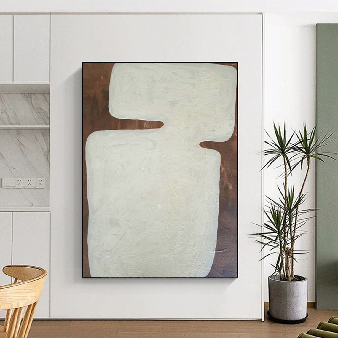 Breathtaking Custom - Rendered Textured Canvas Abstract for Bar & Bedroom DKH1082