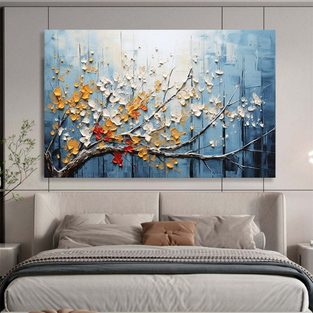 Textured Floral Abstract: A 3D Celebration of Spring DLZ160