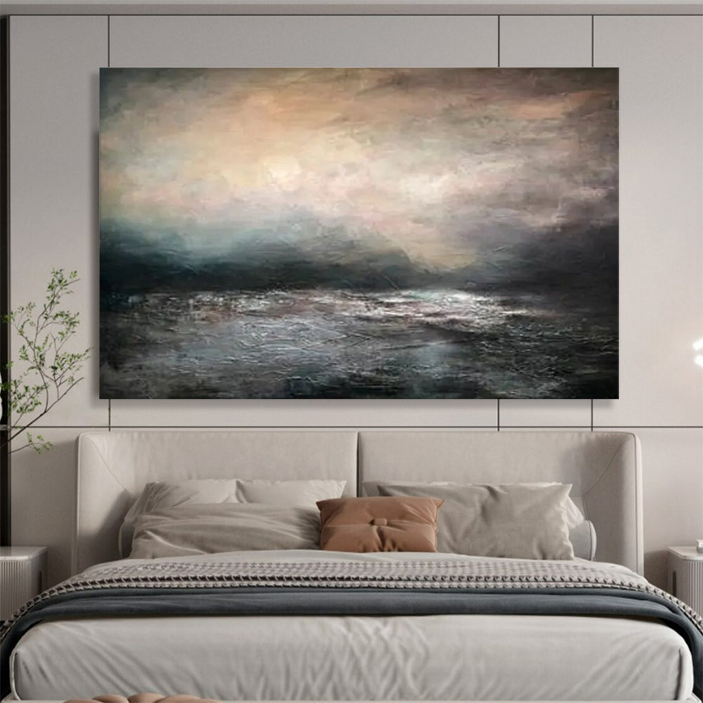 Immense Handmade Textured Abstract Painting for Sophisticated Interiors DKH769