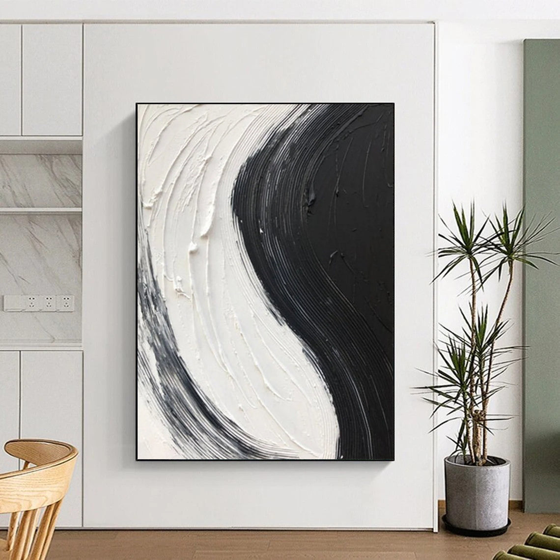 Custom Textured Abstract Art for Living Room & Hallway DTP376